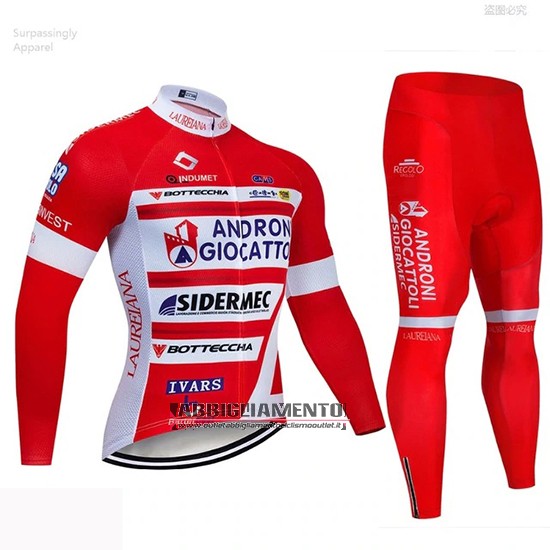 Abbigliamento Androni Giocattoli 2019 Manica Lunga e Calzamaglia Con Bretelle Rosso Bianco - Clicca l'immagine per chiudere